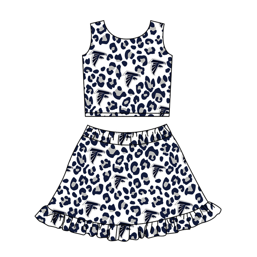 Preorder (moq 5)Baby Girls Clothes Sleeveless Top Skirts Sets