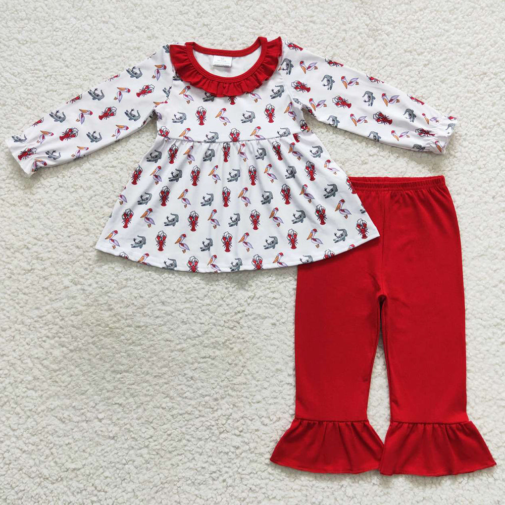 Boutique Girls Clothes Lobster Kids Sibling Outfits GLP0707