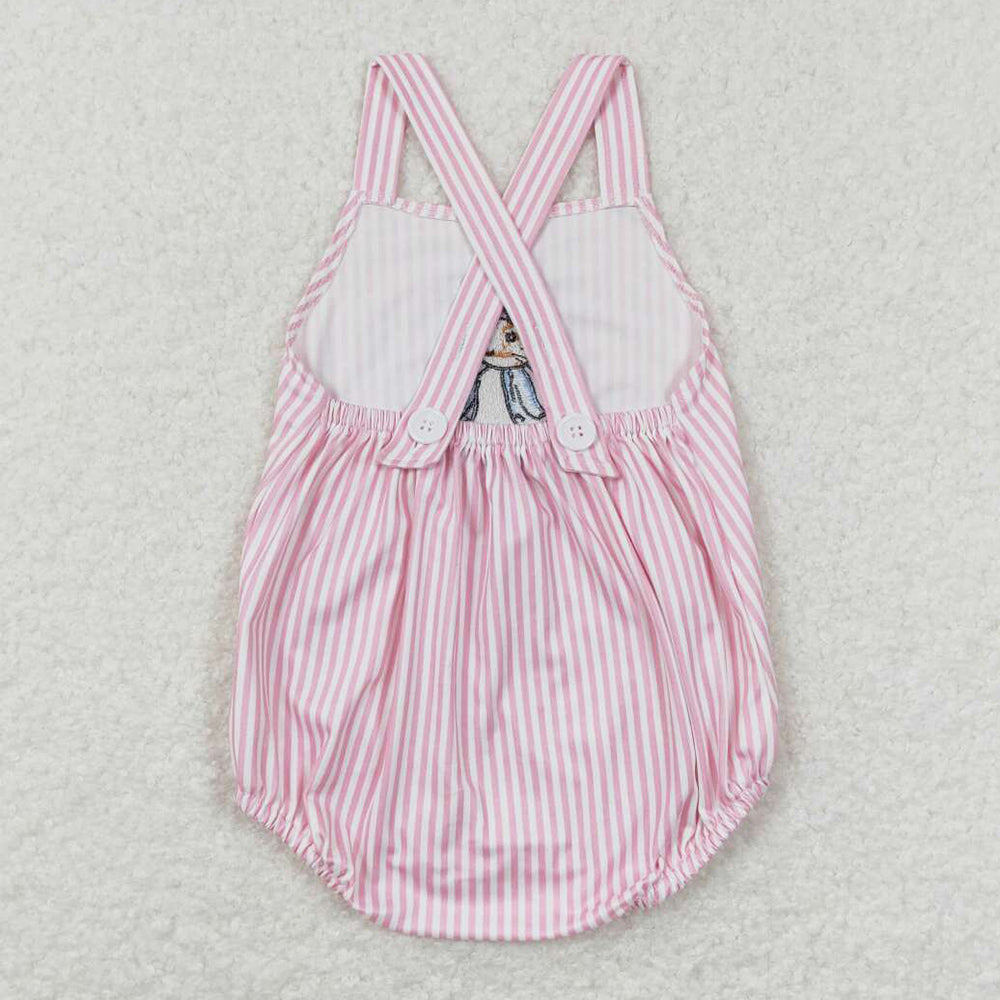 Baby Infant Girls Romper Easter Bunny Straps Rompers SR0462