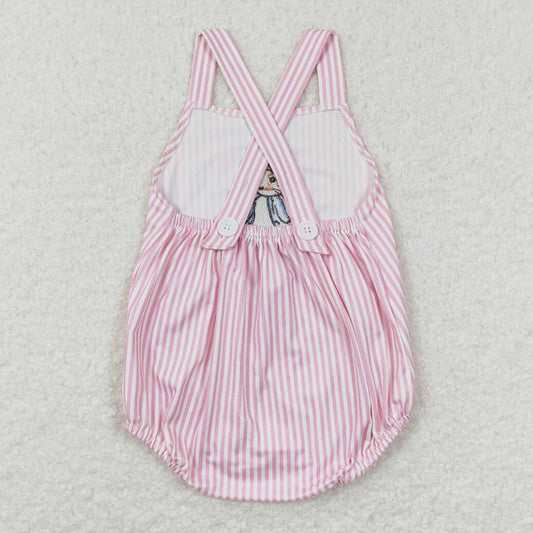 Baby Infant Girls Romper Easter Bunny Straps Rompers SR0462