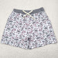 Adult Man Swim Trunks Grey Camo Bottom Trunk Drawstrings Shorts Swimwear S0403 5.1