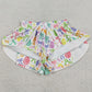 Baby Girls Shorts Colorful Bows Eggs Easter Yoga Active Ruffle Shorts Bottom SS0822