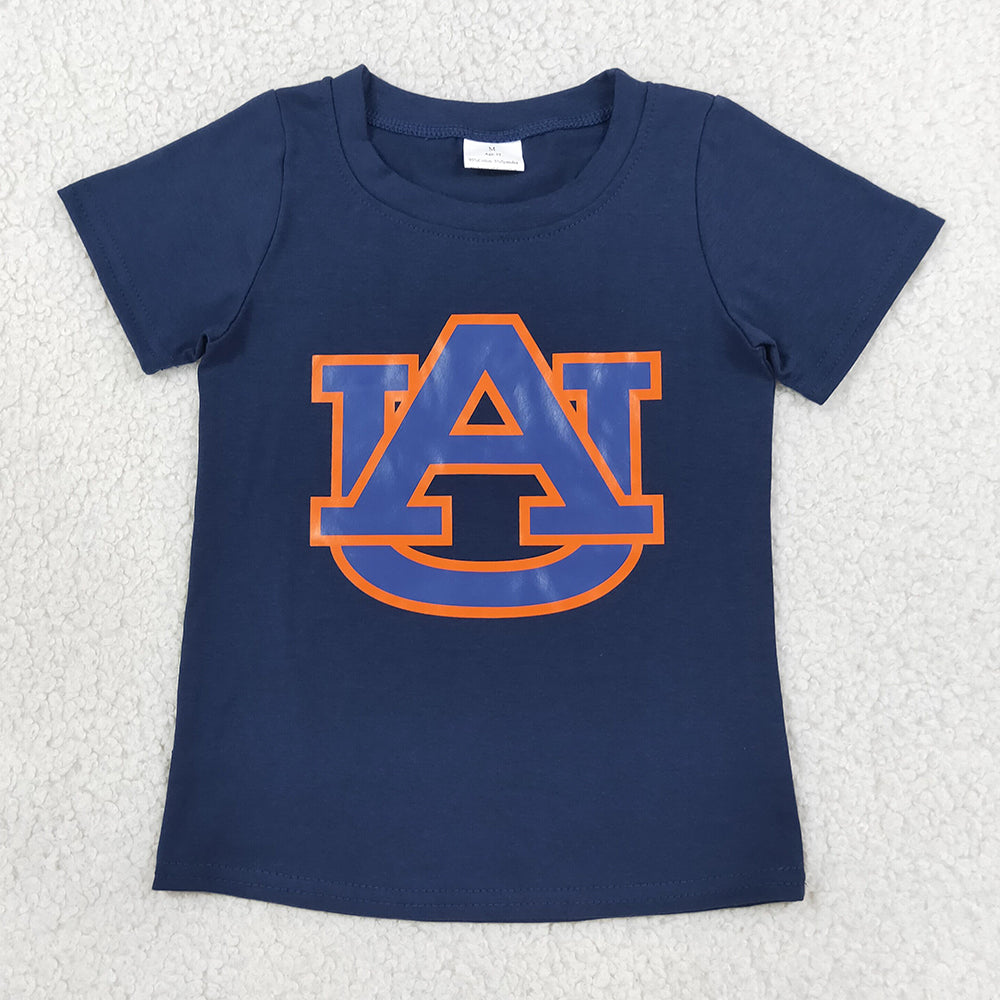 Baby Boys Clothes Navy Short Sleeve Vinyl AU Team T-shirts Top BT1880
