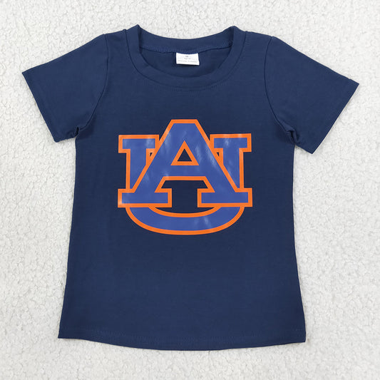Baby Boys Clothes Navy Short Sleeve Vinyl AU Team T-shirts Top BT1880
