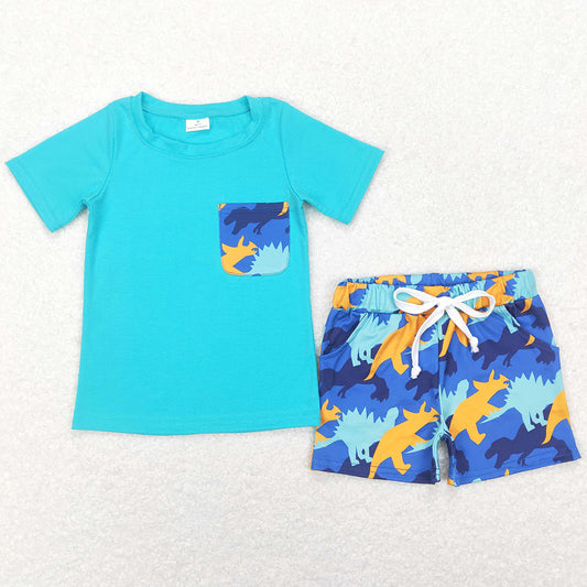 Boutique Baby Boys Clothes Short Sleeve T-shirt Shorts Sets BSSO0444