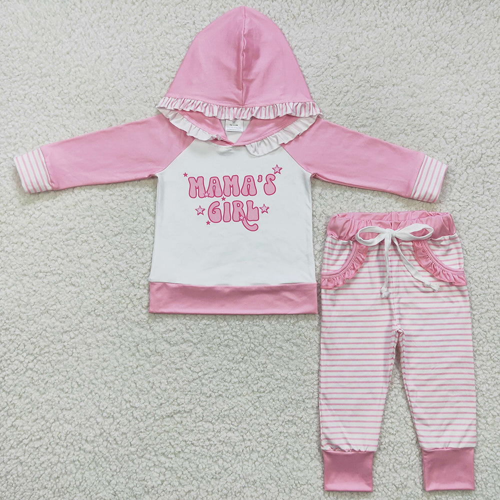 Mama`s Girl Clothing Boutique Baby Girls Hoodies Sets GLP0802