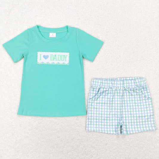 Summer Baby Boys Clothes I Love Daddy Boutique Outfits BSSO0406