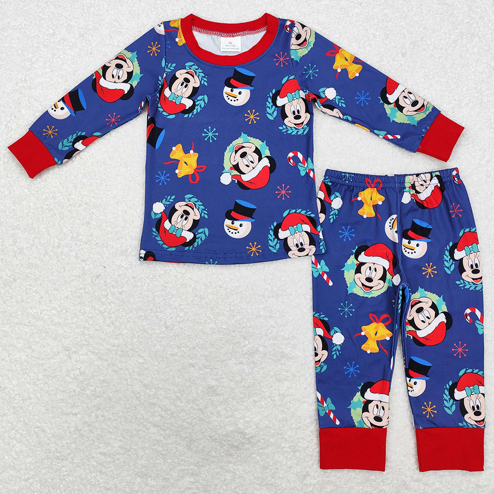 Baby Boys Pajamas Christmas Cartoon Long Sleeve Top Pants Pajamas Sets BLP0689