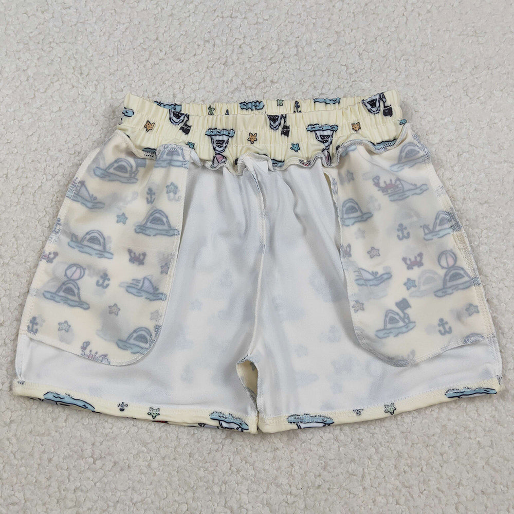 Baby Boys Swimwear Sea Starfishes Crabs Swimming Trunks Bottom S0584