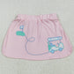 Embroidery Baby Girls Skirts Pink Golf Flag Skirts GLK0071 6.19