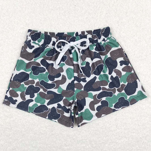 Baby Boys Trunks Summer Green Camo Trunks Swimsuits S0218