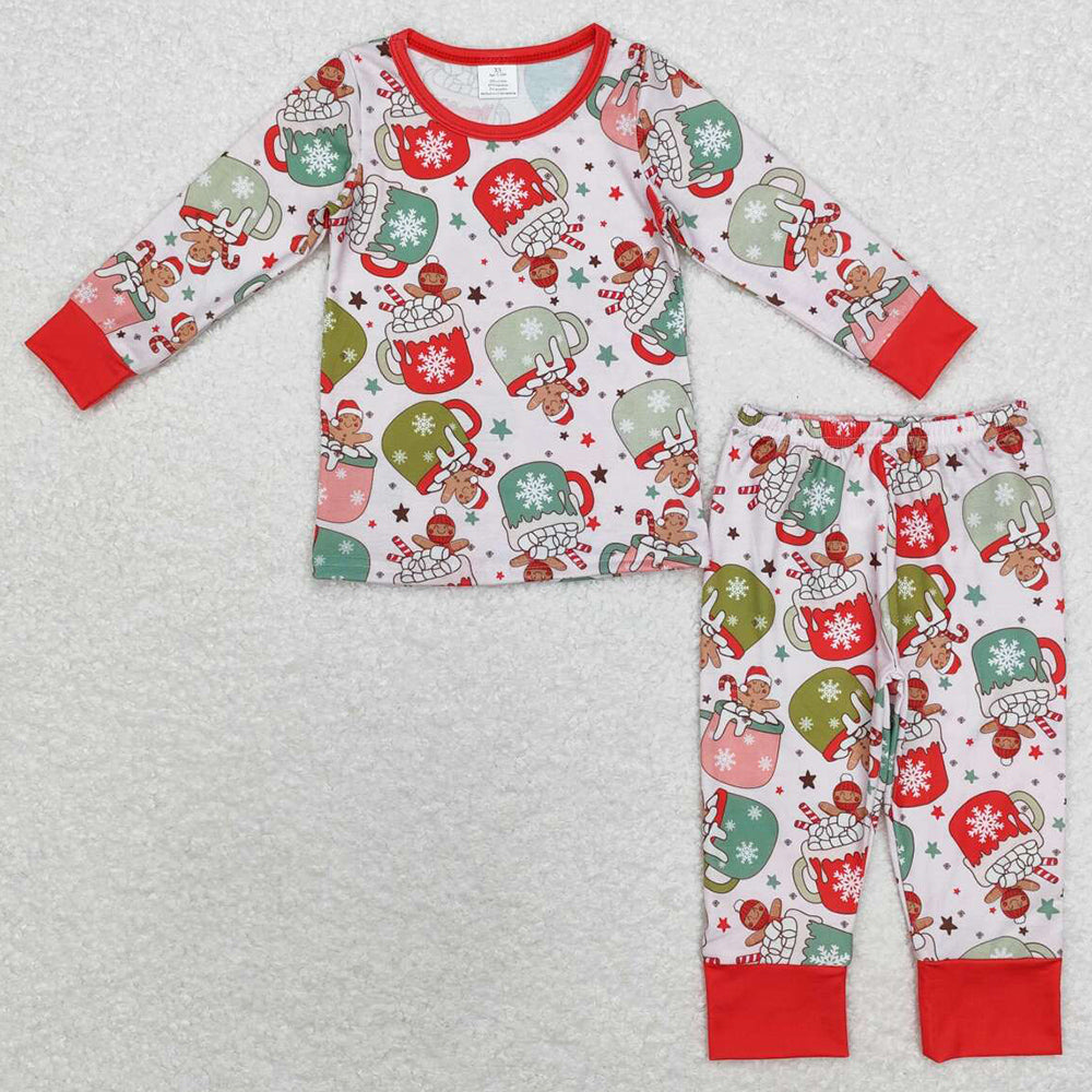 Baby Boys Pajamas Christmas Cups Bamboo Pajamas Sleepwear Sets BLP0783