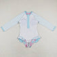 Baby Girls Swimsuit Summer Long Sleeve Swimsuits S0182