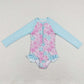 Baby Girls Swimsuit Summer Long Sleeve Swimsuits S0182