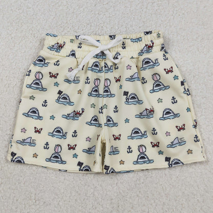 Baby Boys Swimwear Sea Starfishes Crabs Swimming Trunks Bottom S0584