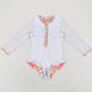 Flower Print Baby Girls Swimsuit Summer Swimwear S0184