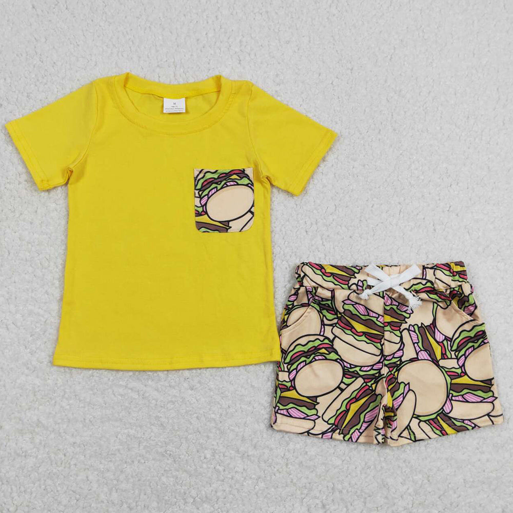 Baby Boys Clothes Short Sleeve Shirt Top Shorts Sets BSSO0547