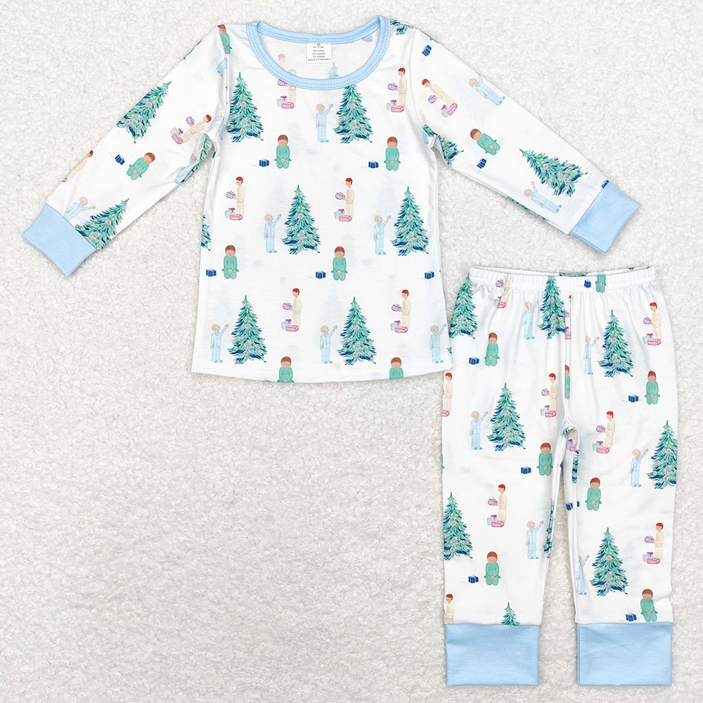 Baby Boys Pajamas Christmas Tree Gifts Bamboo Pajama BLP0633