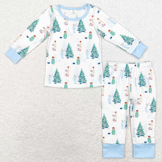 Baby Boys Pajamas Christmas Tree Gifts Bamboo Pajama BLP0633