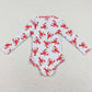 Boutique Kids Girls Swimsuit Lobster Crawfish Swimwear Sets S0220