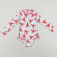 Boutique Kids Girls Swimsuit Lobster Crawfish Swimwear Sets S0220