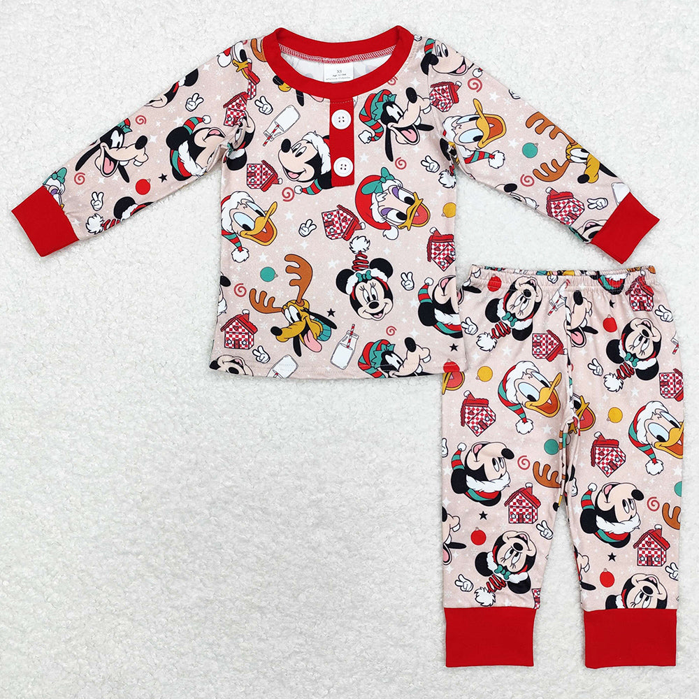 Baby Boys Pajamas Christmas Cartoon Deer Top Pants Pajamas Sleepwear Sets BLP0650