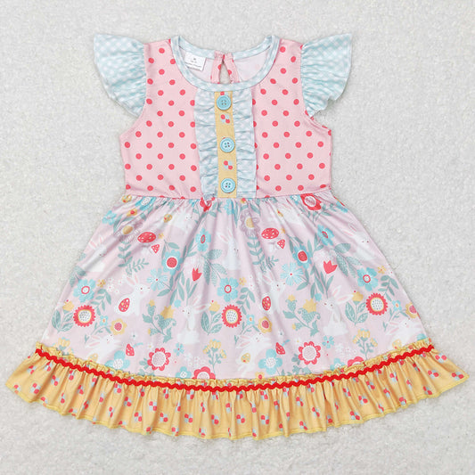 Easter Baby Girls Dress Short Sleeve Boutique Dresses GSD0491