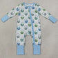 Baby Boys Rompers Ghost Pumpkins Halloween Zip Convertible Rompers LR2534