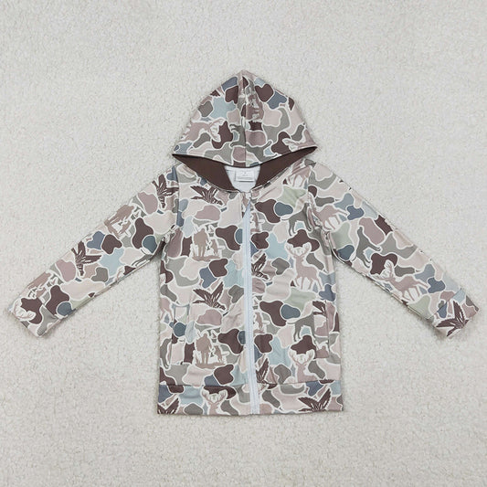 Baby Boys Clothes Dogs Deer Ducks Camo Pockets Zipper Hunting Hoodie Jackets Top BT1390 11.1