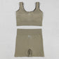 Adult Women Clothes Sleeveless Camo Plaid Vests Top Short Sets GSSO2701 9.1