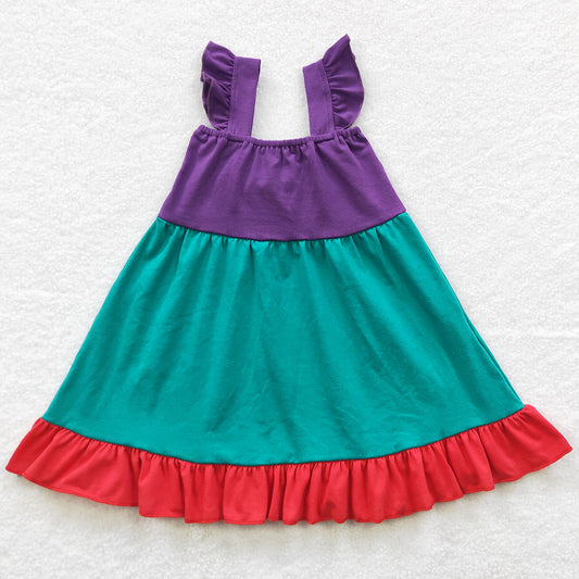 Summer Baby Girls Dresses Bow Knee Length Dress GSD0345