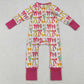 Baby Girls Rompers Long Sleeves Colorful Bows Stars Zipper Pant Rompers LR2468 9.6
