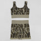 Adult Women Clothes Sleeveless Camo Plaid Vests Top Short Sets GSSO2701 9.1