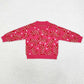 Baby Girls Sweater Pink Christmas Candy Cane Long Sleeve Sweaters GT0665