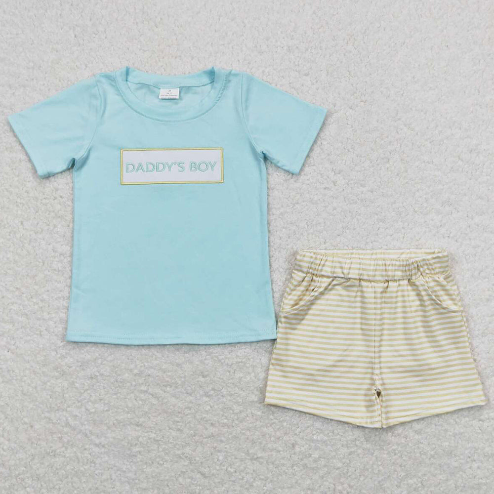 Baby Boys Clothes Daddy's Boy Shirt Shorts Summer Sets BSSO0522