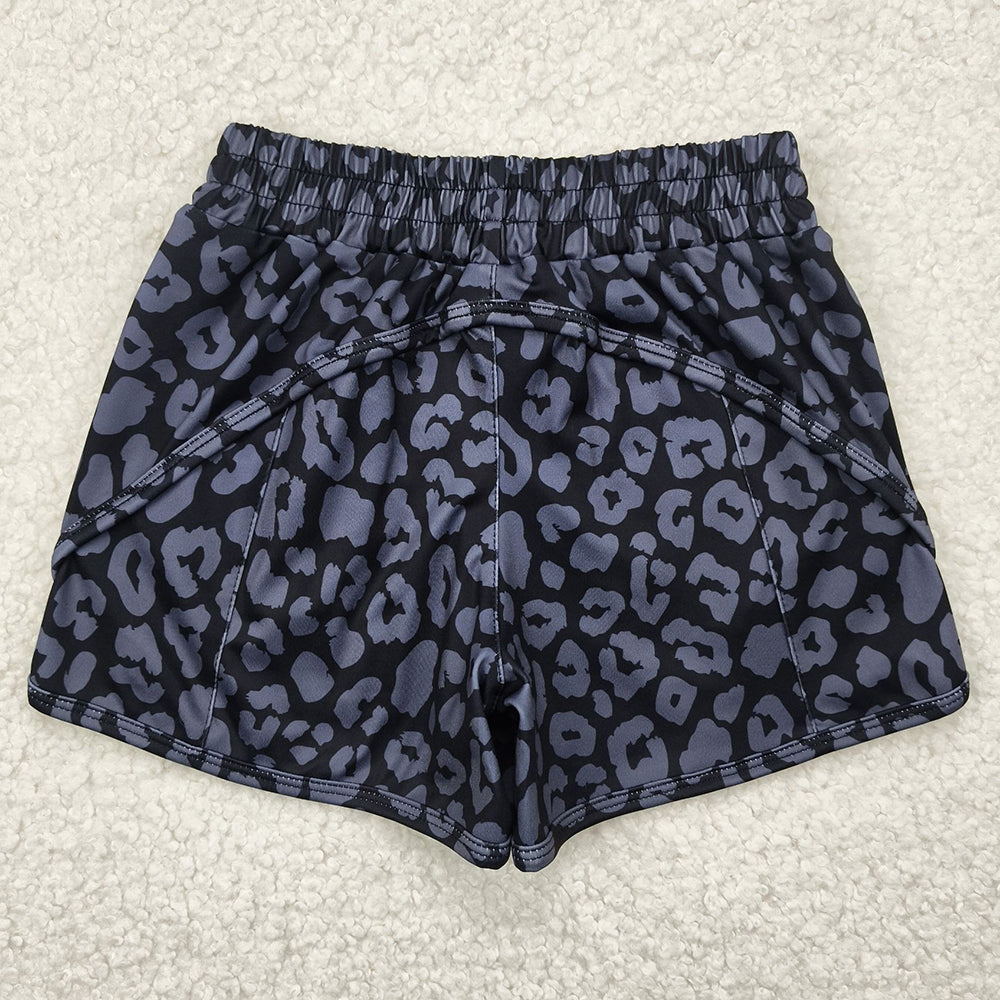 Baby Girls Shorts Black Leopard Yoga Shorts Bottoms SS0467 5.1