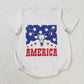 Baby Infant Boys Rompers Cow 4th Of July Short Sleeve Rompers SR0962