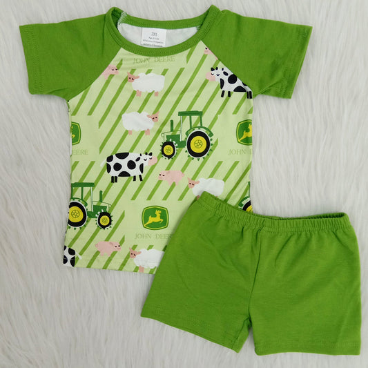 Hot Sale Baby Girls Clothes Farm Fashion Boys Clothing Set D11-26 C13-17