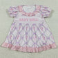 Baby Girls Rompers Baby Doll Bows Flowers Checked Tunic Ruffle Bummier Rompers SR3291 11.15