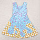 Baby Girls Dress Blue Ice-cream Drip Yoga Skort Knee Length Dresses GSD2380 5.1