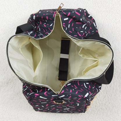 Boutique Kids Bags Black Ice Cream Drip Zipper Gym Bags BA0303 5.22