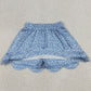Baby Girls Skirts Blue Small Flowers Scallop Skirt Shorts Bottom GLK0239