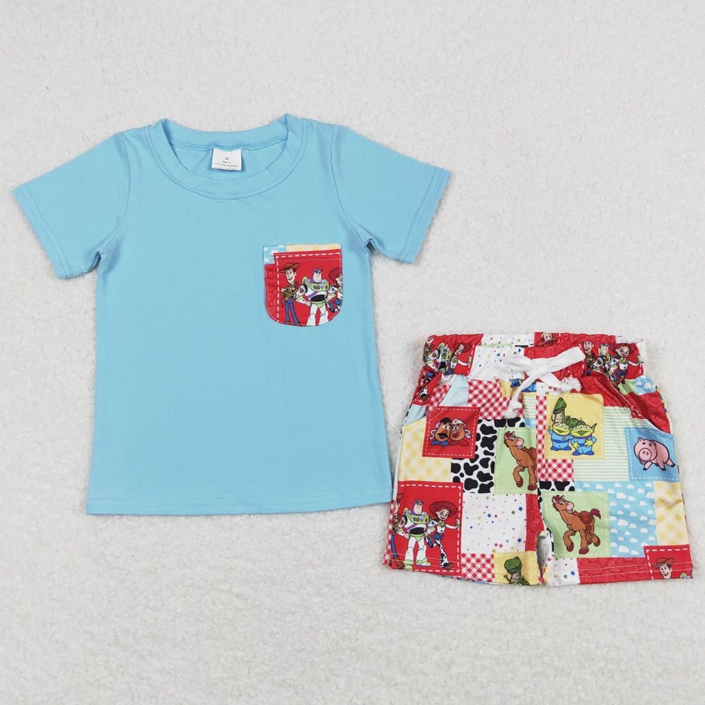 Baby Boys Clothes Short Sleeve Shirts Top Shorts Sets BSSO0535