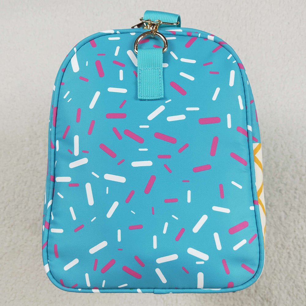 Boutique Kids Bags Blue Ice Cream Drip Zipper Gym Bags BA0304