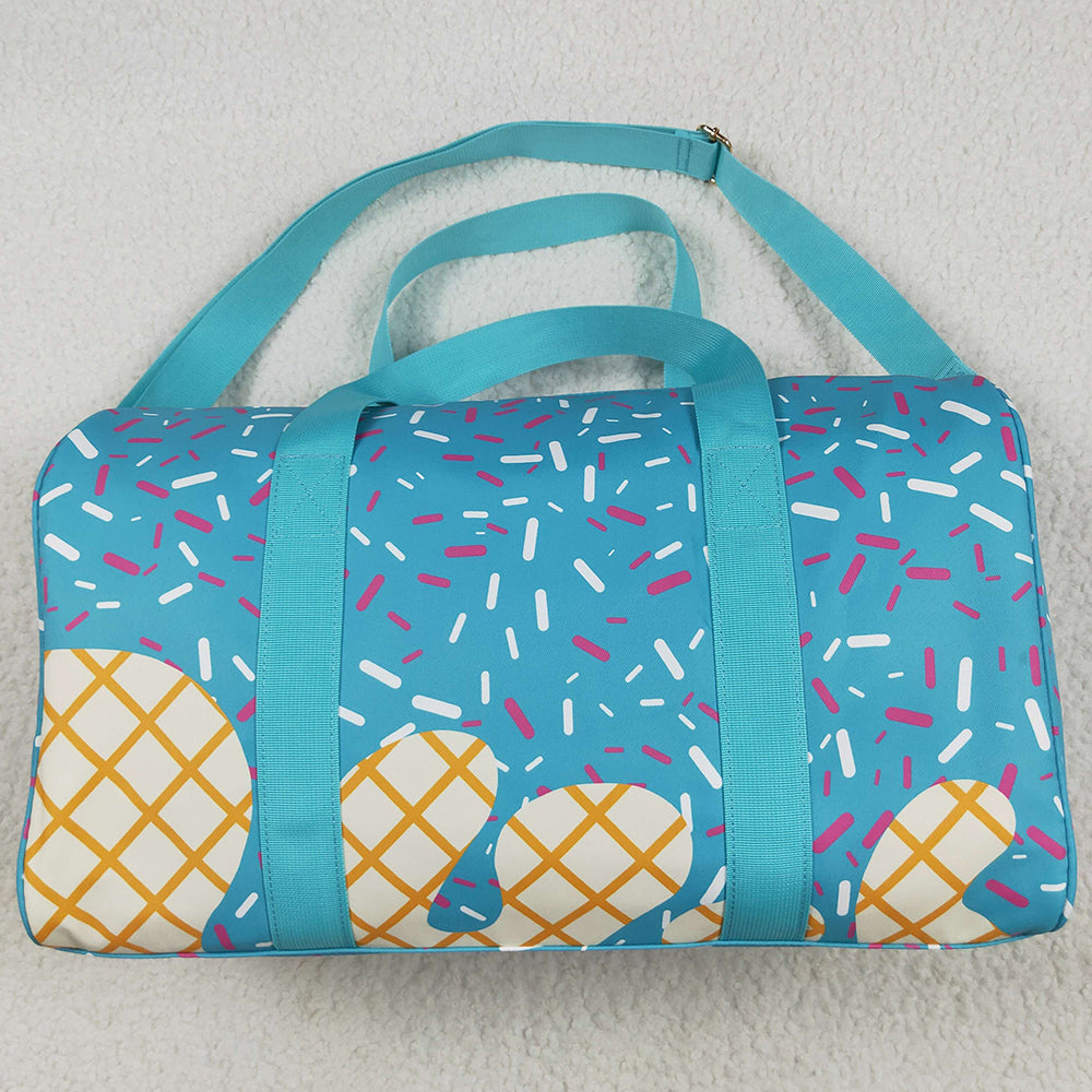 Boutique Kids Bags Blue Ice Cream Drip Zipper Gym Bags BA0304