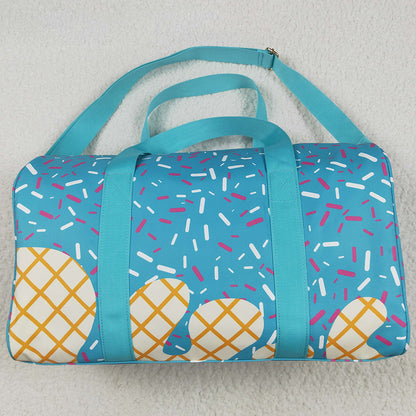 Boutique Kids Bags Blue Ice Cream Drip Zipper Gym Bags BA0304