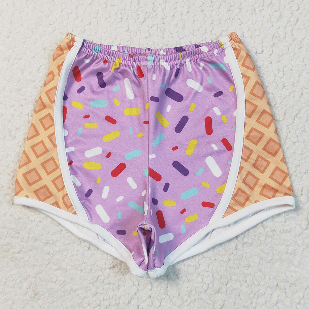 Baby Girls Shorts  Purple Ice-cream Drip Yoga Shorts Bottoms  SS0572 5.1
