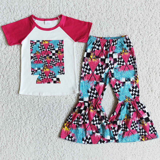 Fashion Kids Clothes Girls Boutique Outfit Toddler Baby Girls Clothes Wholesale B2-14