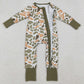 Baby Boys Rompers Green Yellow Camo Western Zipper Footie Rompers LR2578 9.20