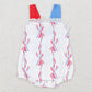 Baby Girls Rompers Bows 4th Of July Summer Straps Rompers SR1599